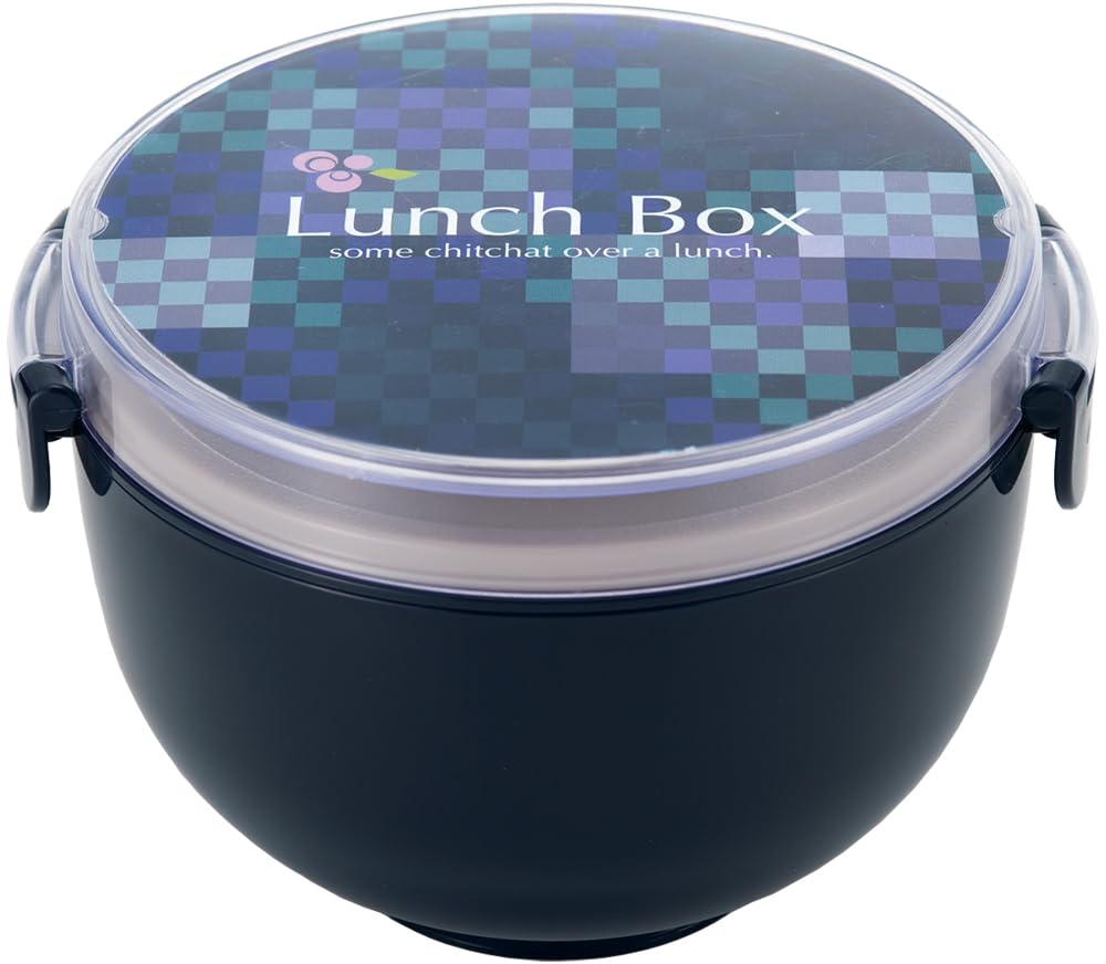 MI Kurieeshonzu Bowl Lunch Box with Chopsticks and Sauce Container Navy