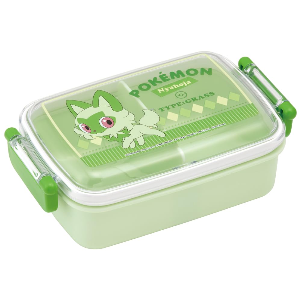 スケーター(Skater) お弁当箱 子供用 450ml ふわっと盛れるドーム型ふた ランチボックス 1段 日本製 ポケモン ニャオハ 男の子 女の子 RBF3ANAG-A