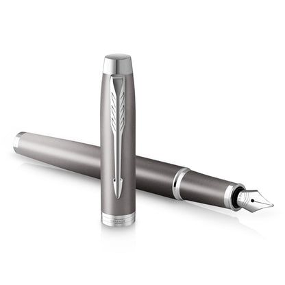 PARKER IM Writing Rituals Fountain Pen Gray CT Fine Point Gift Boxed