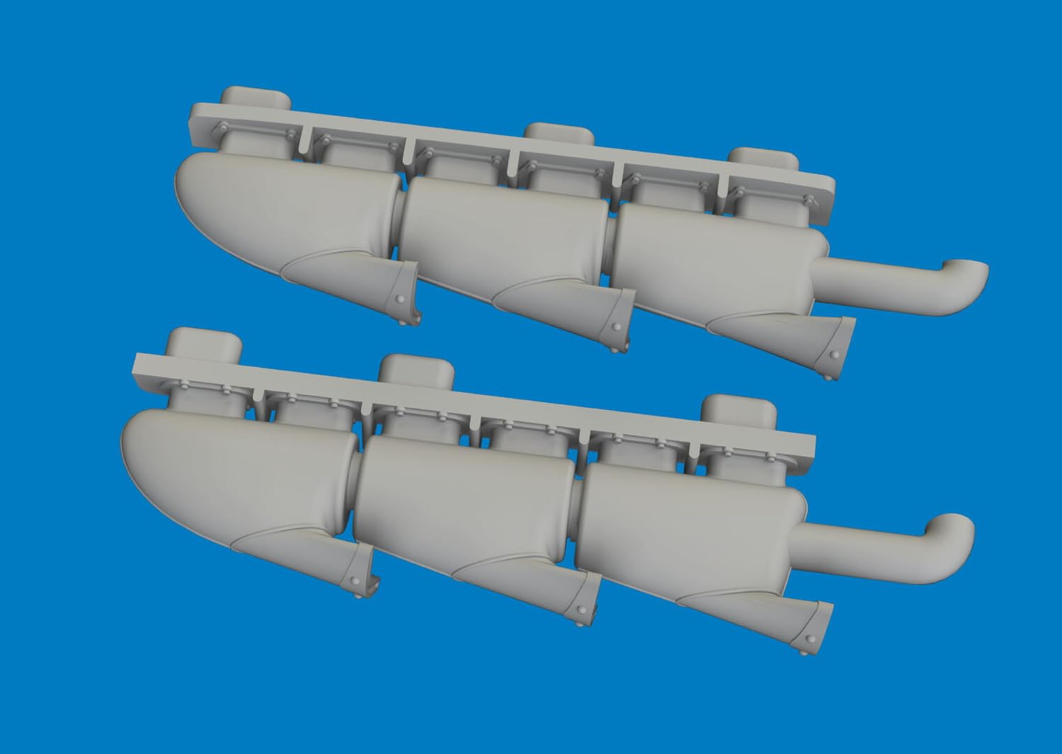 Eduard 1/72 Spitfire Mk.V Exhaust Pipe Set for Model Kits