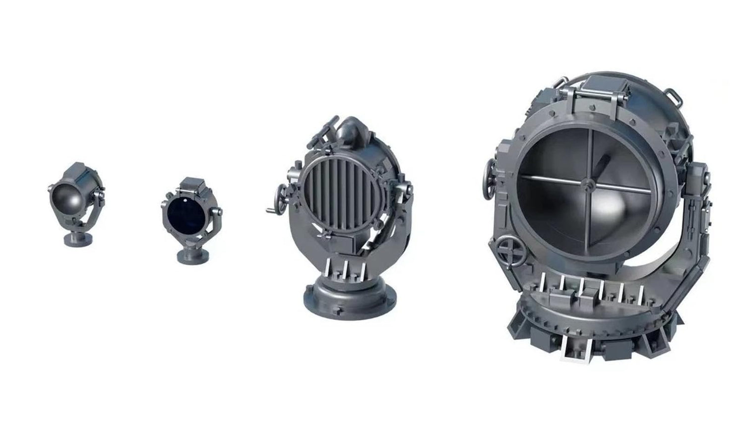 Bunker Studio 1/700 Japanese Navy Searchlight Signal Light Set