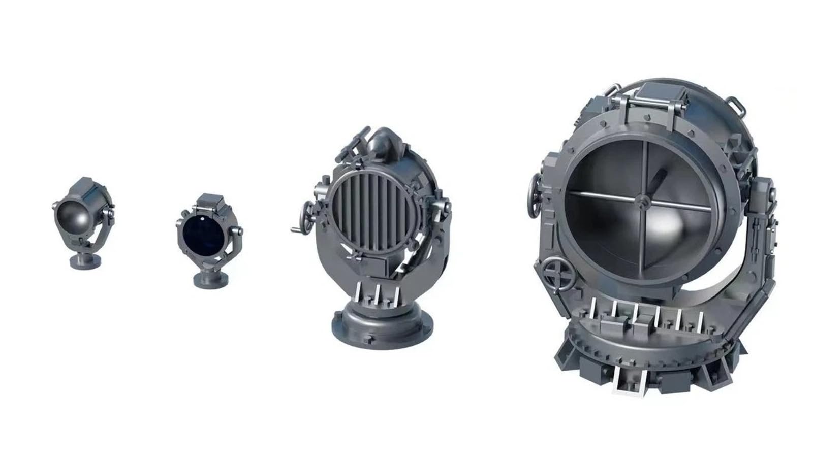 Bunker Studio 1/700 Japanese Navy Searchlight Signal Light Set