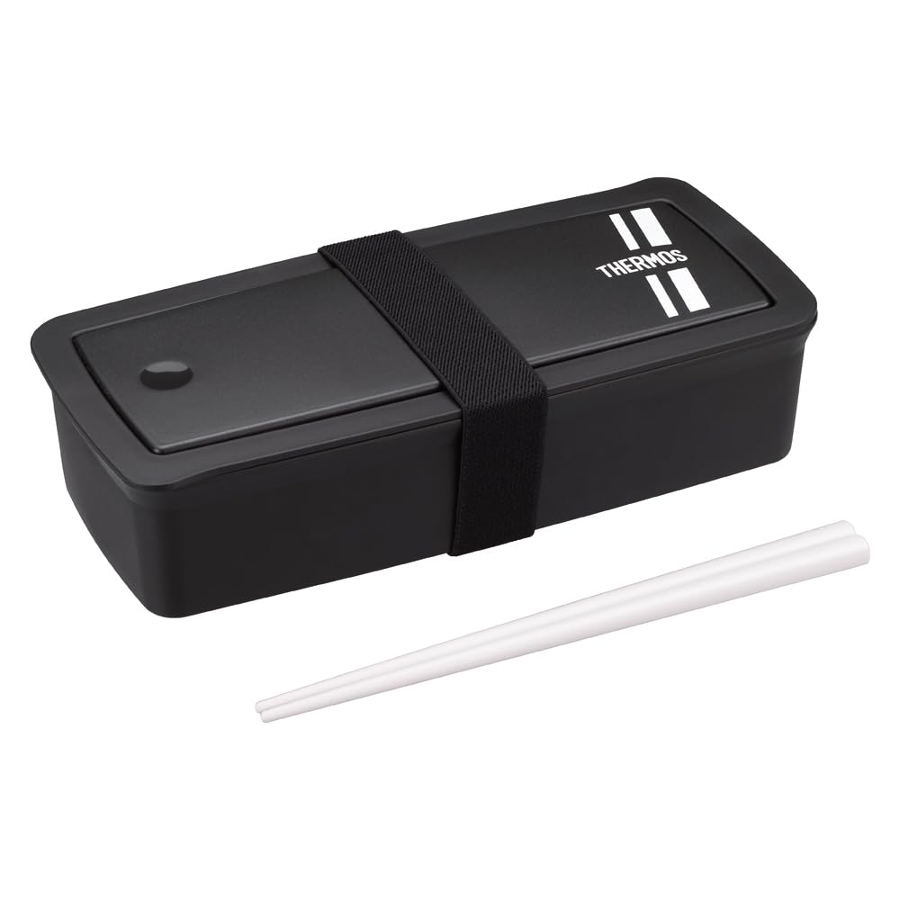 THERMOS Fresh Lunch Box with Chopsticks 700ml Black Silver