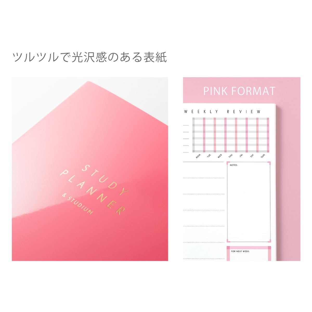 Iroha Publishing Study Planner Daily Notebook Pink GSS-01