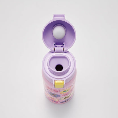Skater Stainless Steel One-Touch Mug Bottle 350ml for Girls