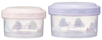 Skater Food Container Set Round Bento Box S/M Made in Japan
