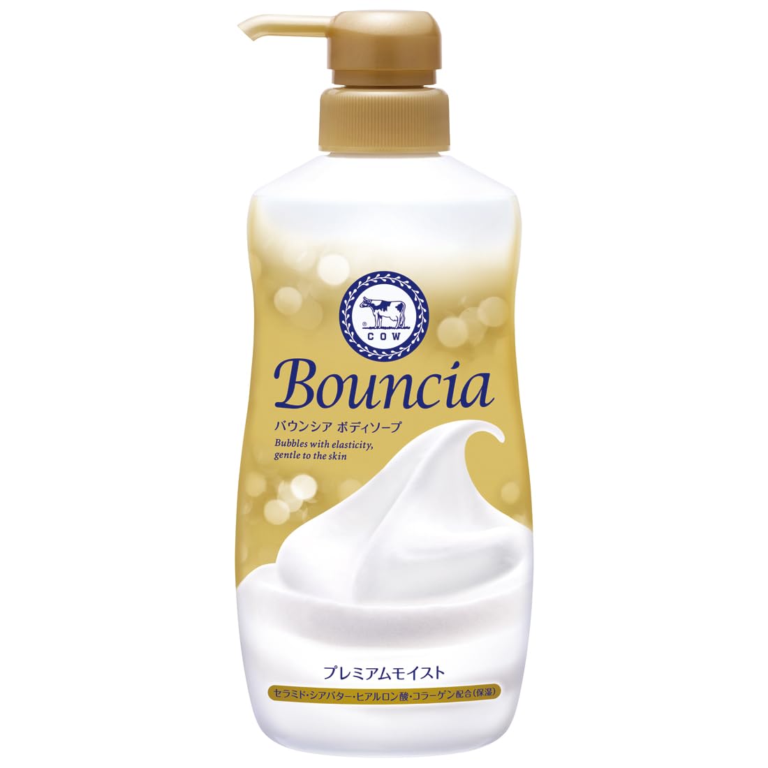 Bouncia Premium Moist Body Soap with Pump 460mL
