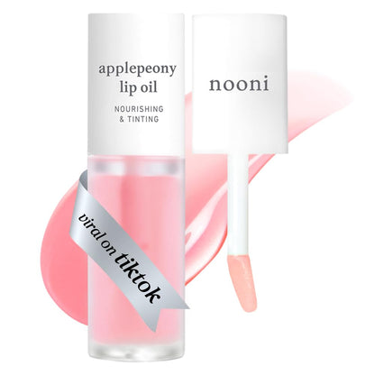 nooni Lip Oil Apple Peony 3.7ml for Daily Lip Care