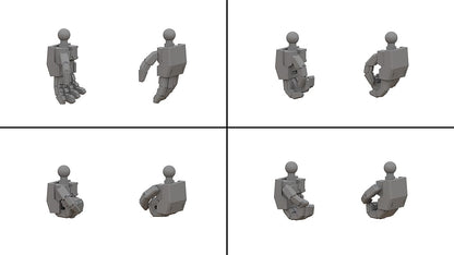 GOOD SMILE COMPANY MODEROID Titanomachia T Hand Set Assembly Model