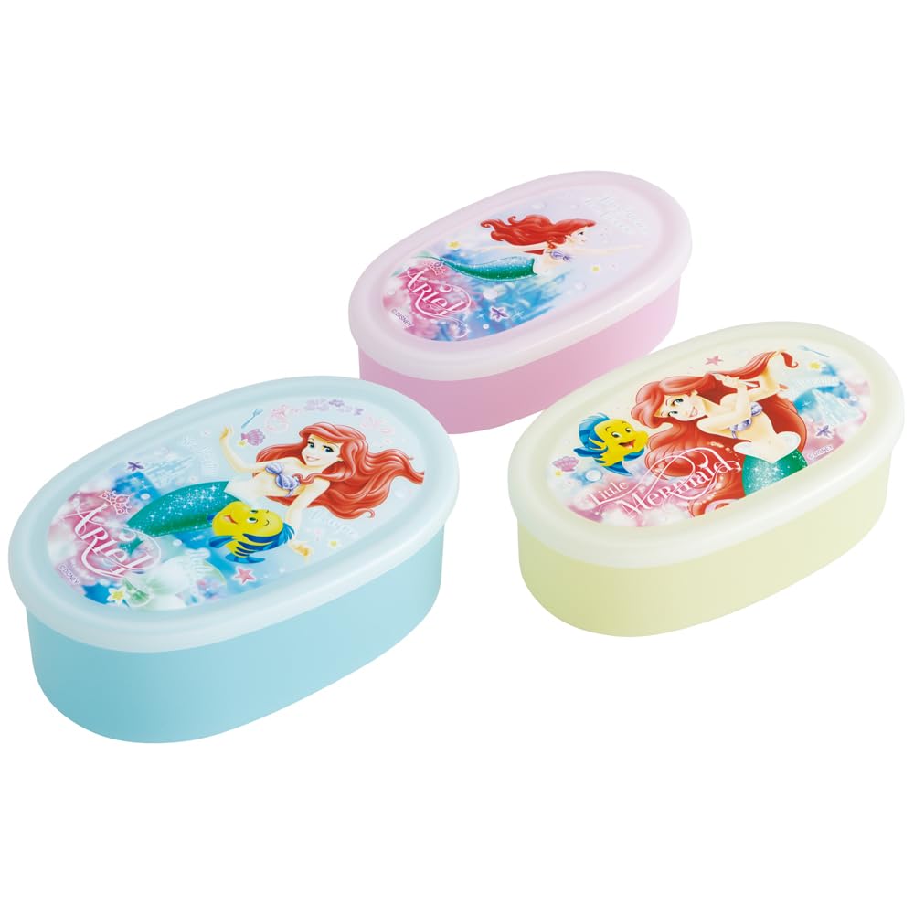 Skater Lunch Box Set with Antimicrobial Protection - Disney Ariel Design