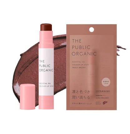 THE PUBLIC ORGANIC Color Lip Freeley Brown 3.5g Natural Lip Balm