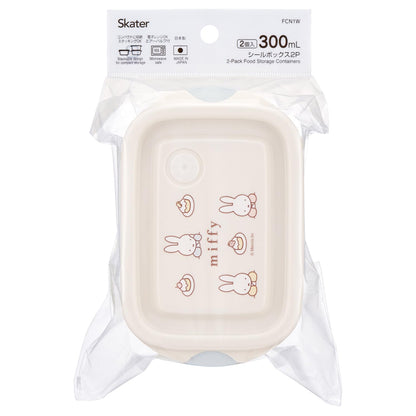 Skater Storage Container Set with Seal, 300ml, Made in Japan