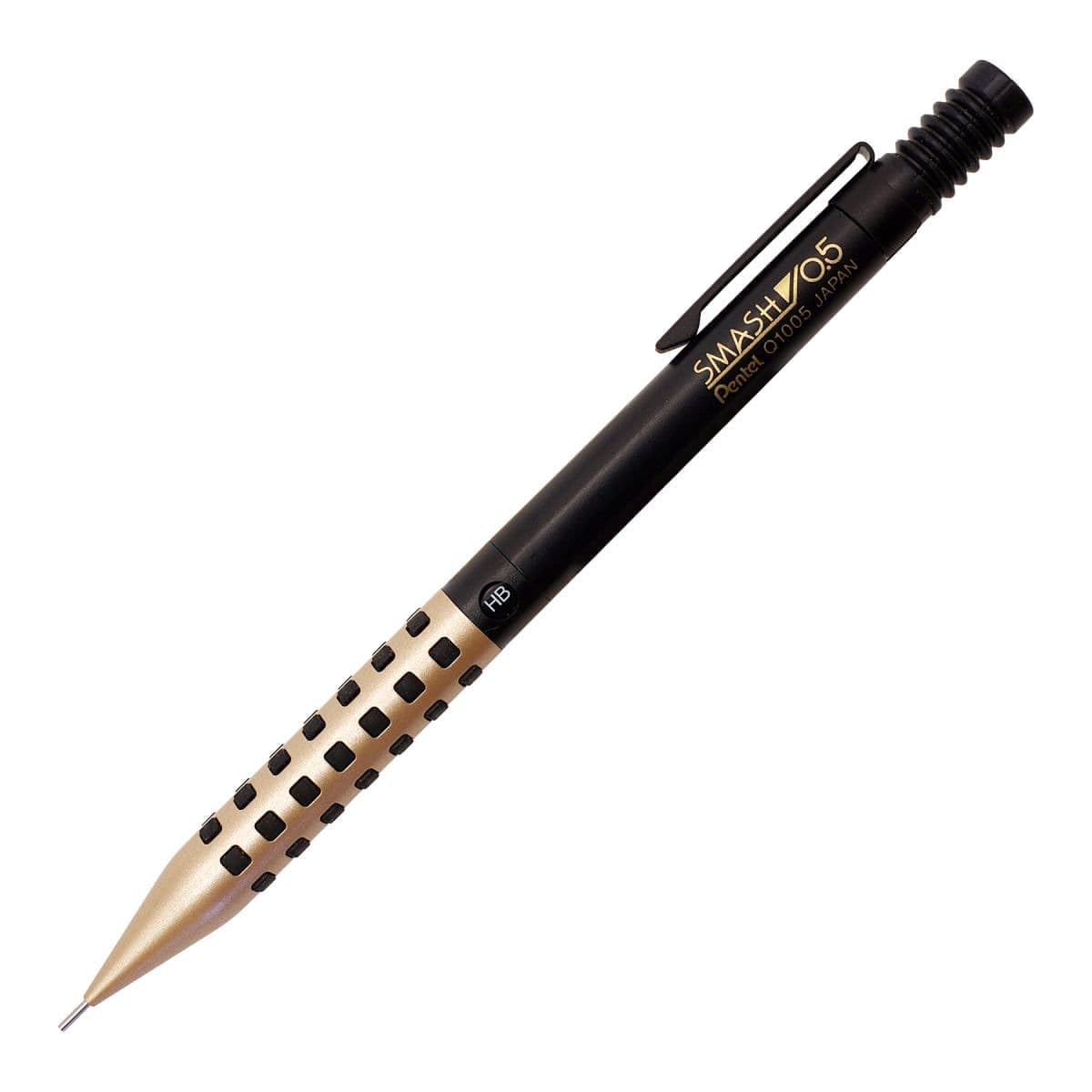 Pentel Mechanical Pencil Smash 0.5mm Gold and Black Limited Edition