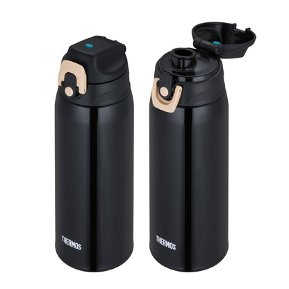 THERMOS 0.8L Vacuum Insulated 2-Way Bottle in Beige Black