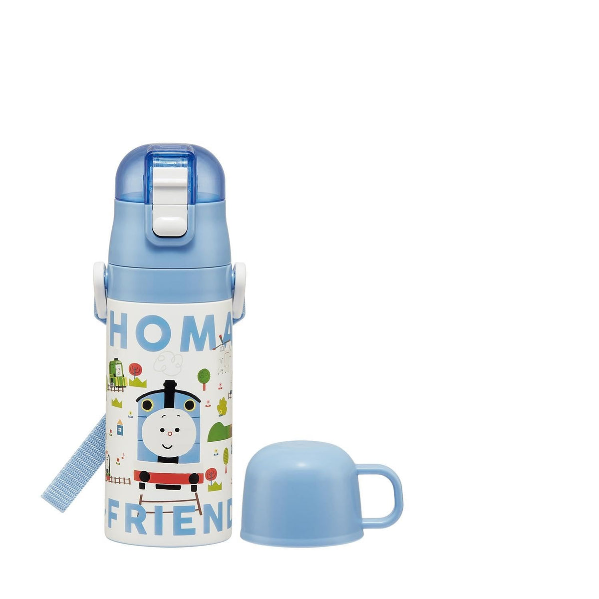 Skater Kids Water Bottle 2WAY Straw and Cup 400ml Thomas the Tank Engine