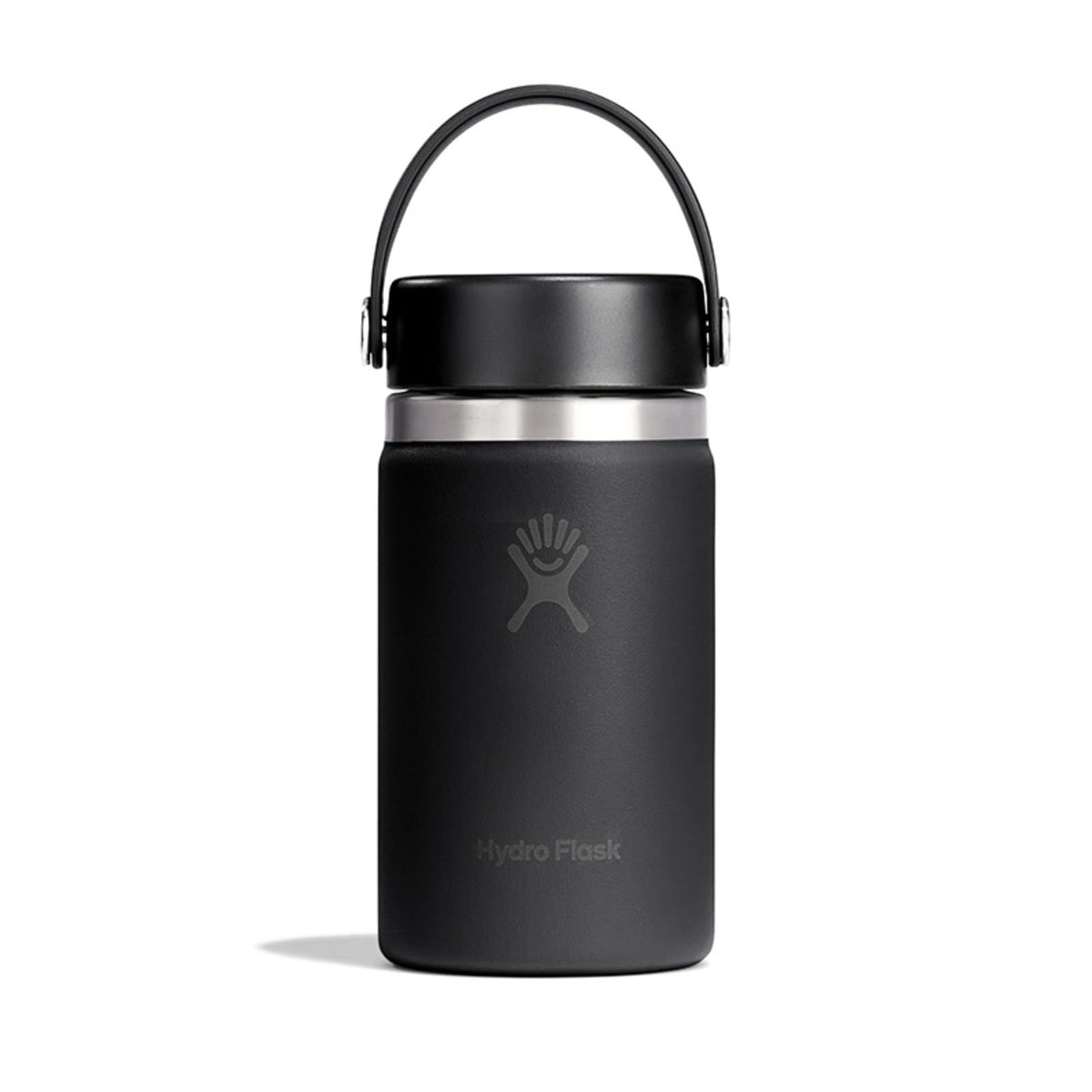 Hydro Flask Wide Mouth 12oz Water Bottle in Tonal Black