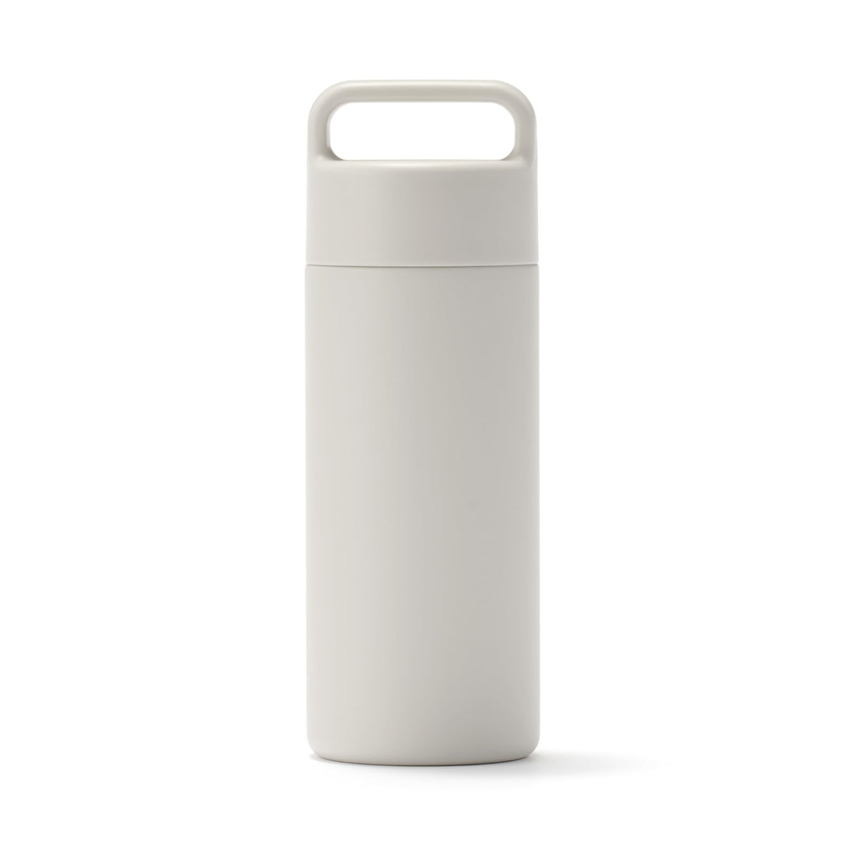 MUJI Vacuum Insulated Bottle Grey Beige 350mL with Handle