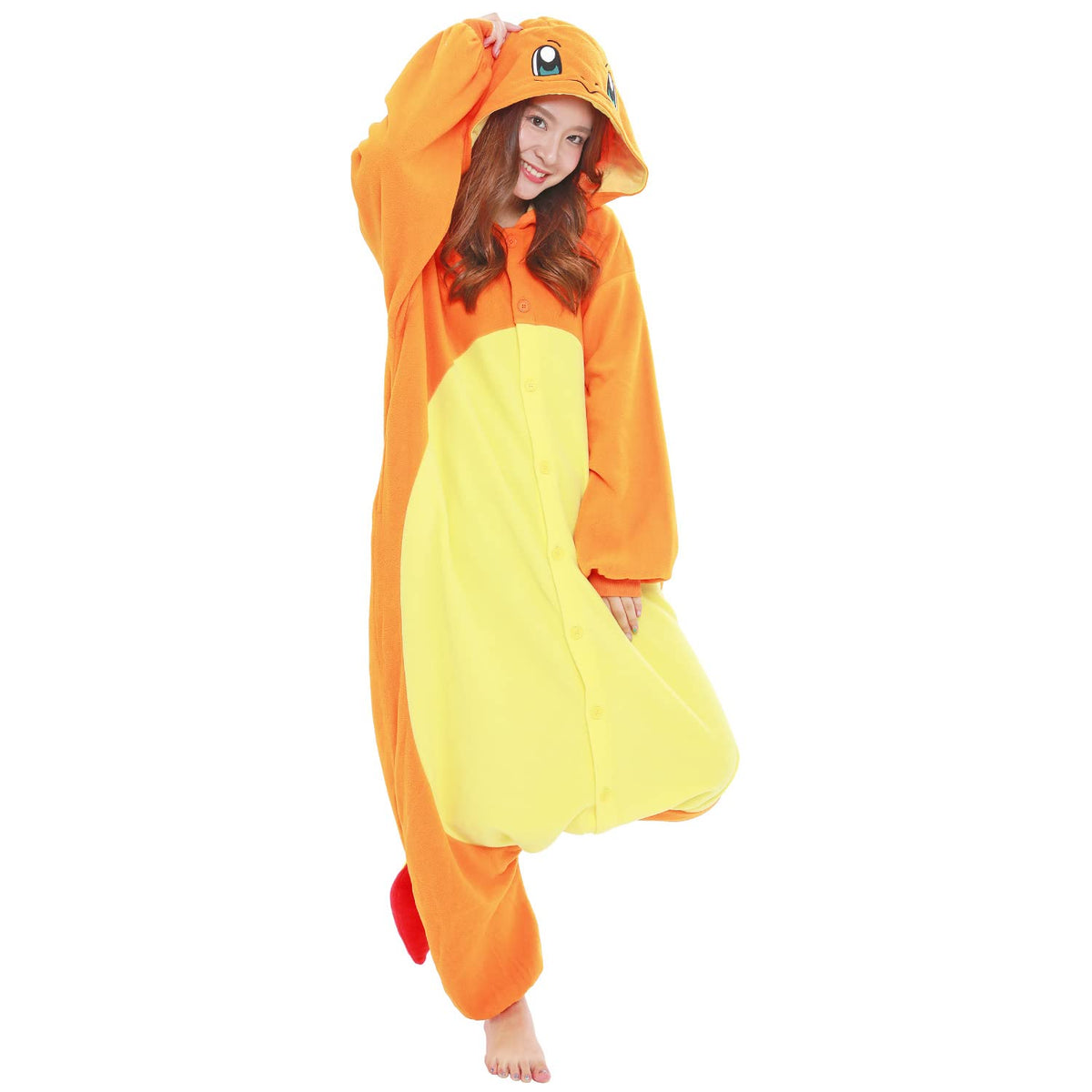 SAZAC Character Fleece Kigurumi for Pocket Monsters Charmander