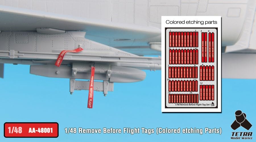 Tetra Model Works 1/48 AA Series Remove Before Flight Tag Model Parts