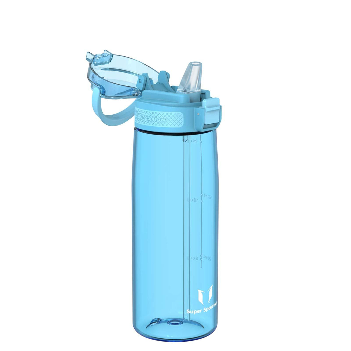 Super Sparrow Water Bottle 750ml with Straw BPA-Free Tritan Material