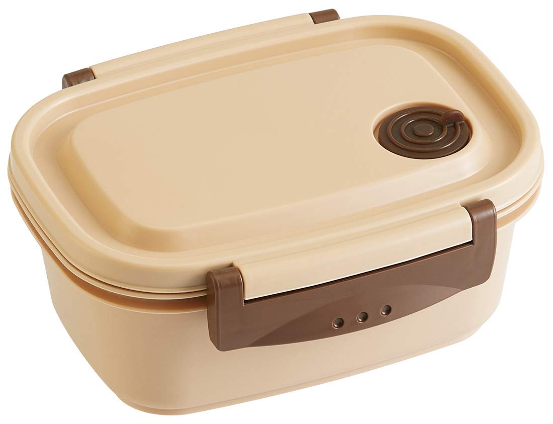 Skater Lightweight Bento Box 430ml Microwave Safe Beige