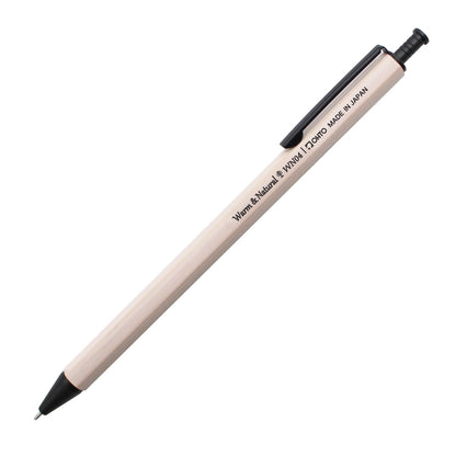 Auto White Wood Barrel Ballpoint Pen WN04 for Smooth Writing