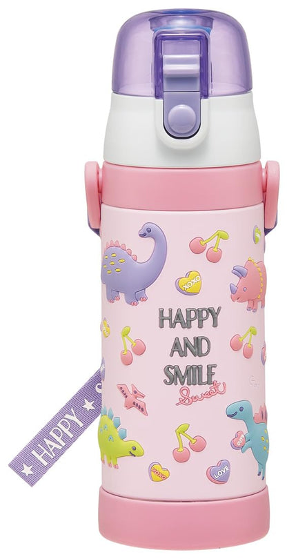 Skater Stainless Steel Kids Water Bottle 480ml with 3D Print