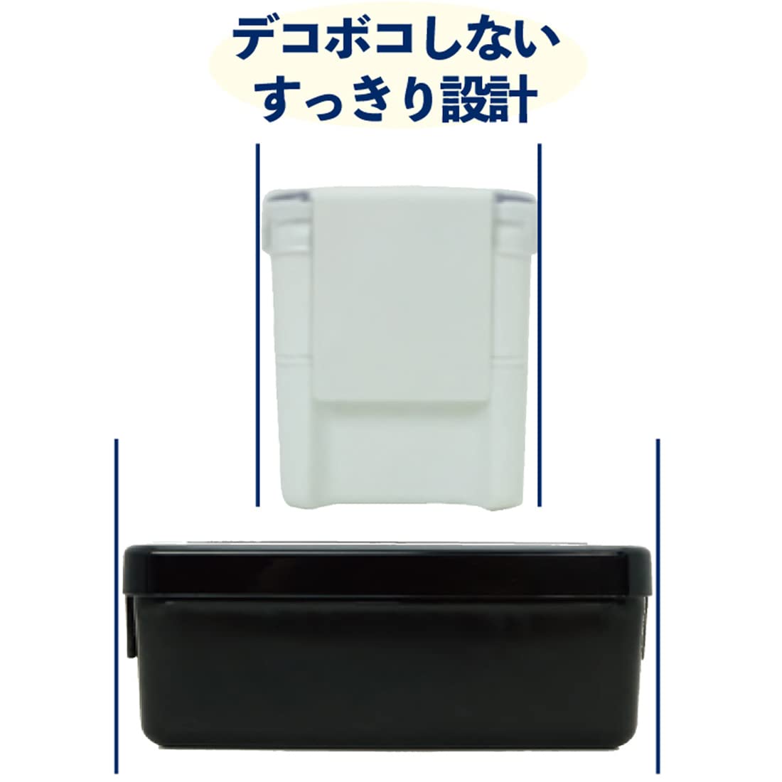 Lustroware Bento Box 520ml Easy Care Microwave and Dishwasher Safe White