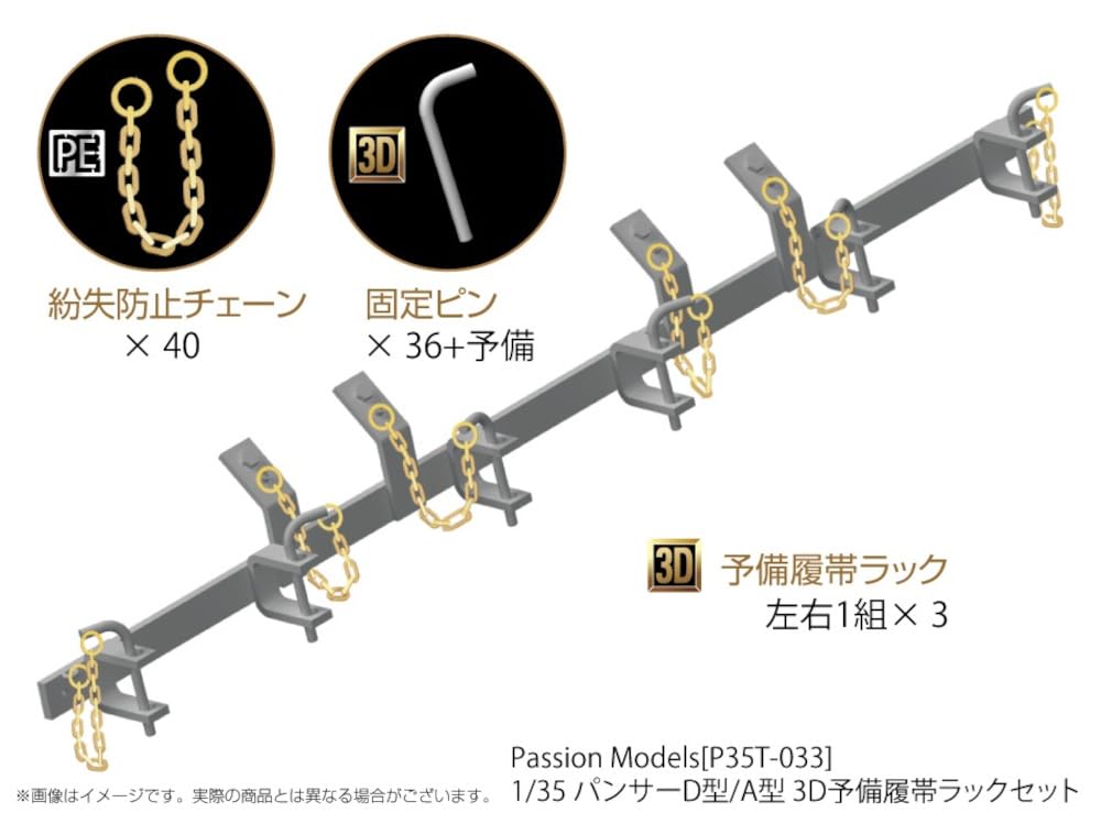 Passion Models Panther D/A Type Spare Track Rack Set for Model Kits