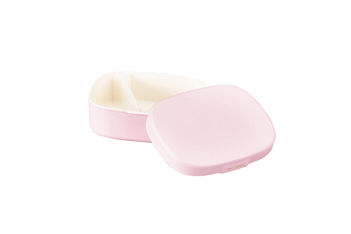 Tatsumiya HAKOYA Easy Clean Lunch Box One-Touch 400ml Pink