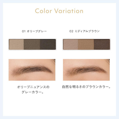 naturaglace Eyebrow Powder N 01 Olive Gray with Brush