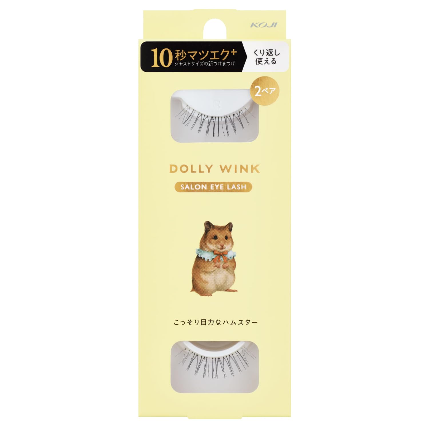 KOJI Dolly Wink Salon Eyelashes No.16 Subtle Eye Power 2 Pairs