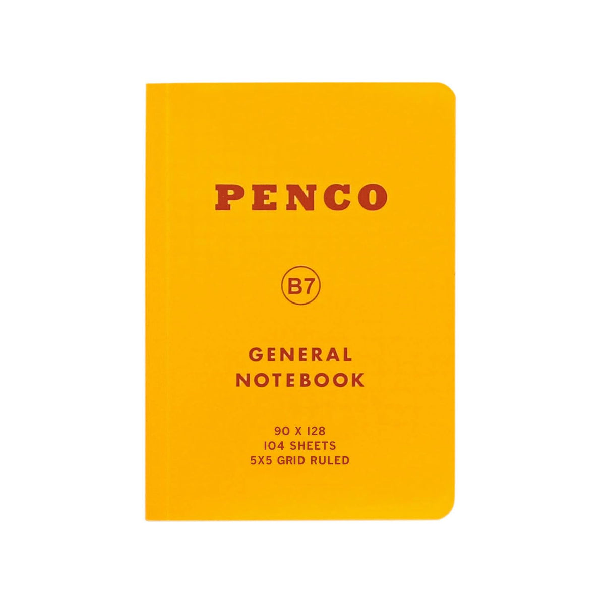 HIGHTIDE PENCO Soft PP Notebook B7 Yellow for Everyday Use