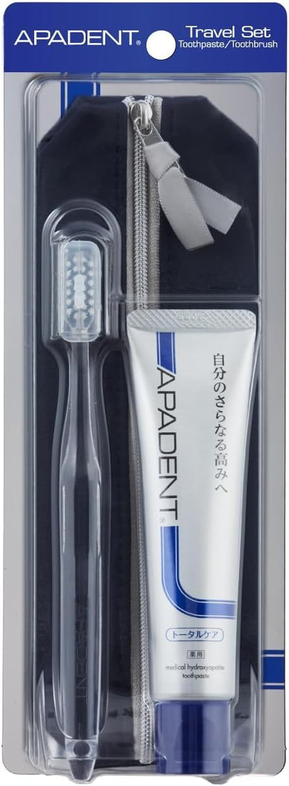 APADENT Travel Set for Total Oral Care with Toothbrush 50g