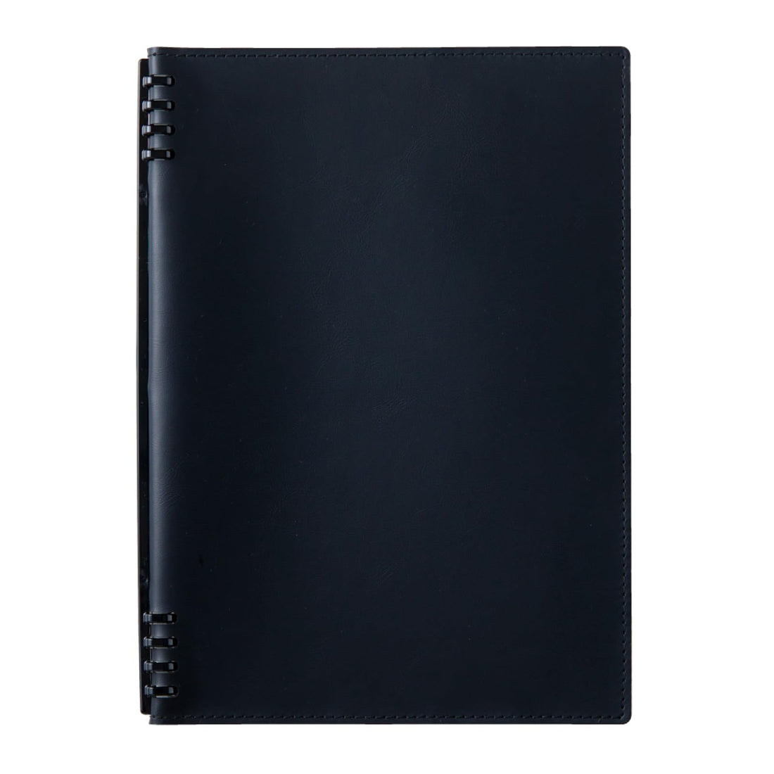Kingjim Ring Notebook Teffleinu Leather B5 Black Durable Design