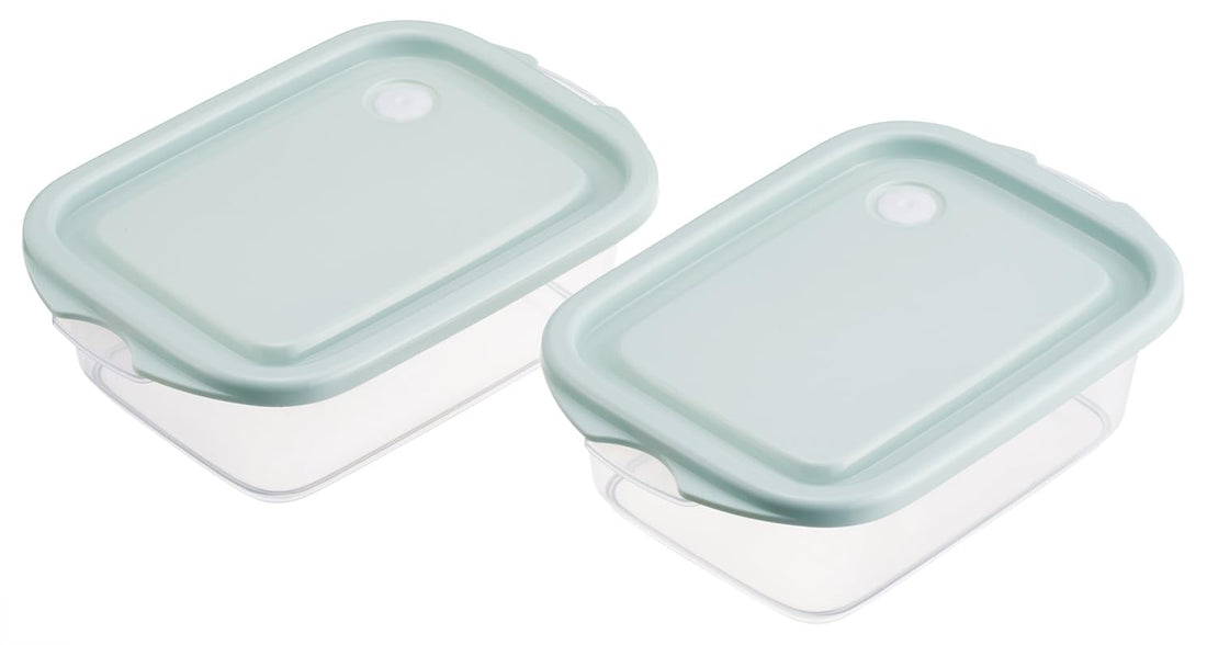 Skater Seal Container Set 500ml Made in Japan Smoky Green