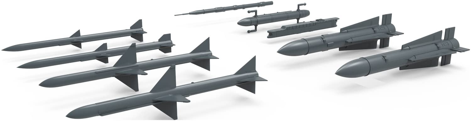 MENG 1/48 Scale Model Parts for US Military Air-to-Air Missiles