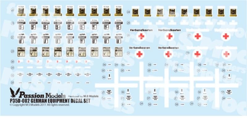 MJ Miniatures 1/35 Scale WWII German Fire Extinguisher Set with Decals