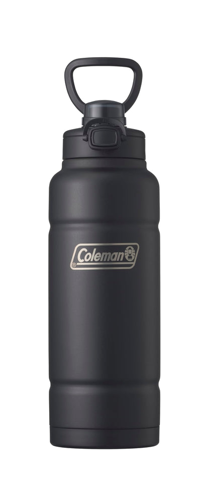 Coleman(コールマン) 真空断熱スポーツボトル/1.1L(ジェットブラック) 水筒 保冷 直飲み スポーツドリンク対応 ワンタッチオープン ハンドル付き セラミック加工