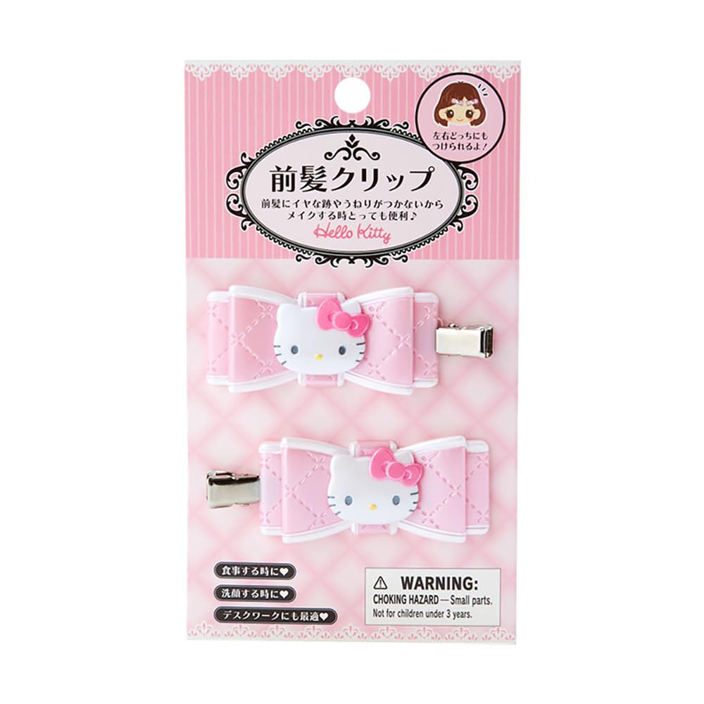 SANRIO Hello Kitty Quilted Bow Hair Clip 2.5x5.5cm