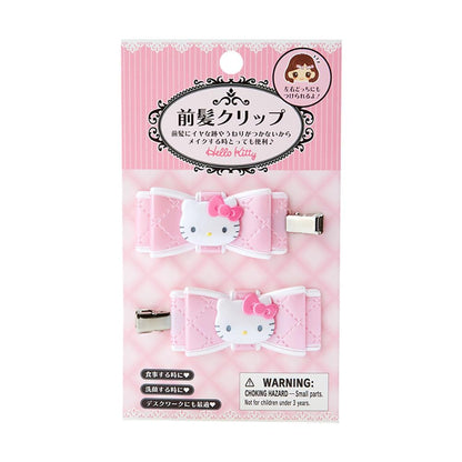 SANRIO Hello Kitty Quilted Bow Hair Clip 2.5x5.5cm