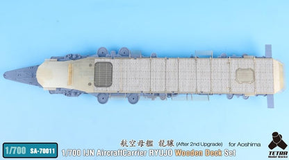 Tetra Model 1/700 Scale Aircraft Carrier Ryūjō Wooden Deck Parts Set