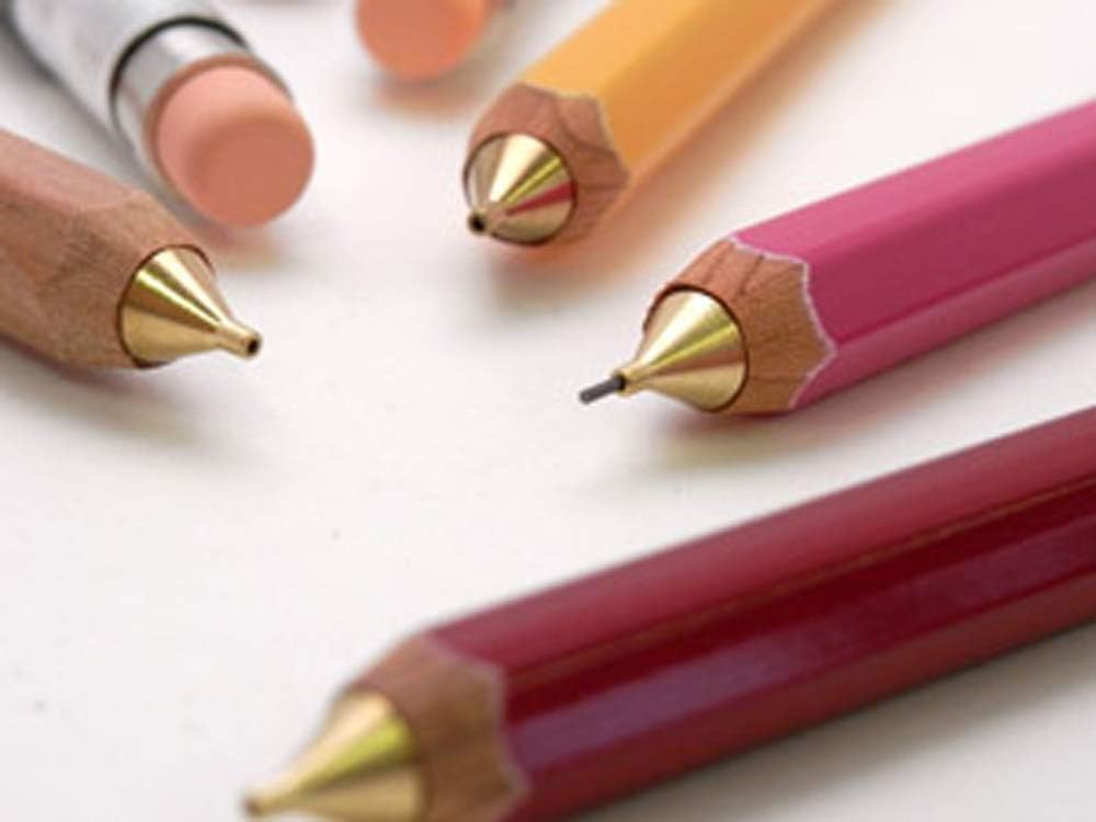 SLIP-ON Wooden Mechanical Pencil Natural 0.5mm with Eraser