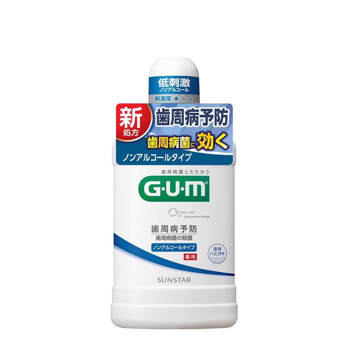 Sunstar GUM Dental Rinse Alcohol-Free 500mL for Fresh Breath