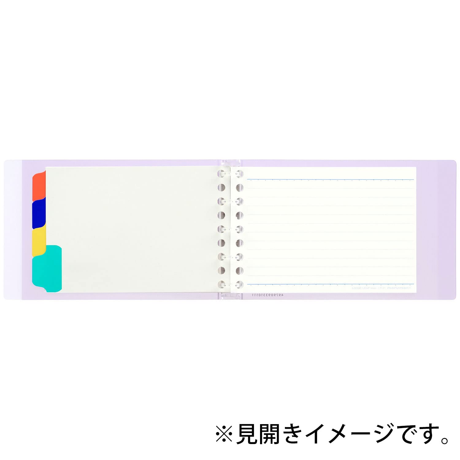 Maruman Loose Leaf Binder Mini Size 5-Hole Clear for Easy Organization