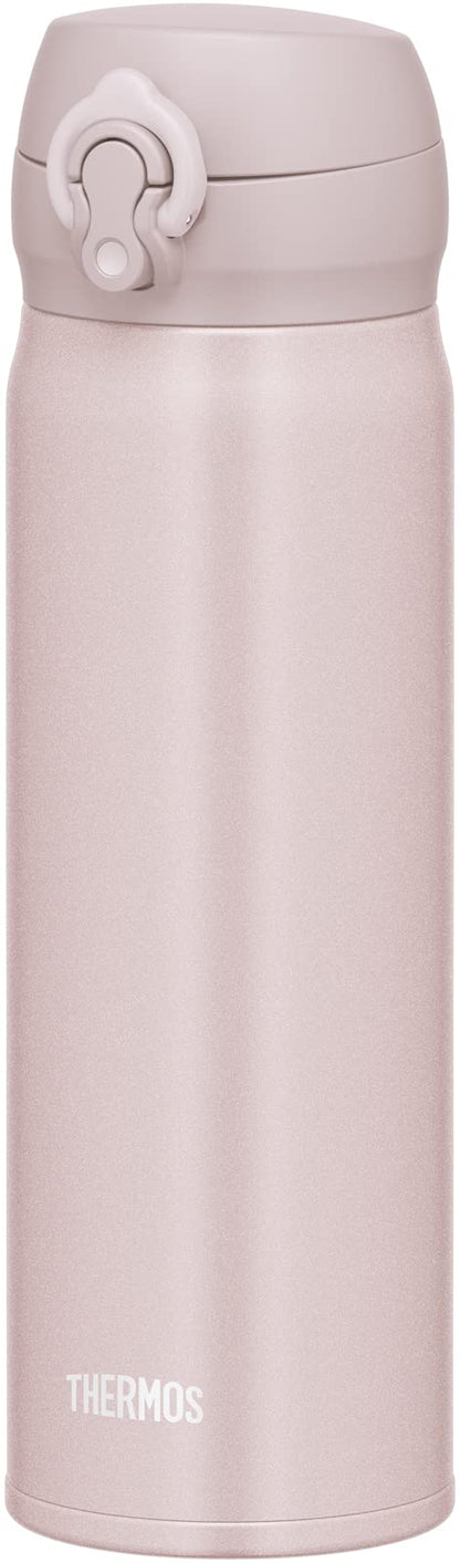 THERMOS Vacuum Insulated Bottle 0.5L Lightweight Beige Pink