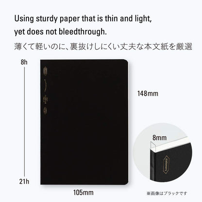 Nitoms STALOGY A6 Graph Paper Notebook Black
