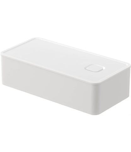 Yamazaki Lunch Box with Valve Sealing Wide White 500ml
