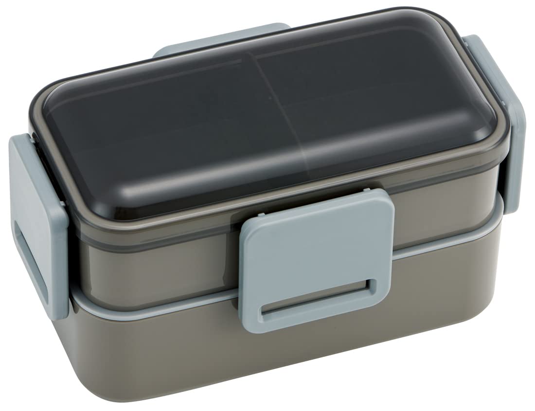 Skater Bento Box Charcoal Gray 850ml Large Capacity for Men