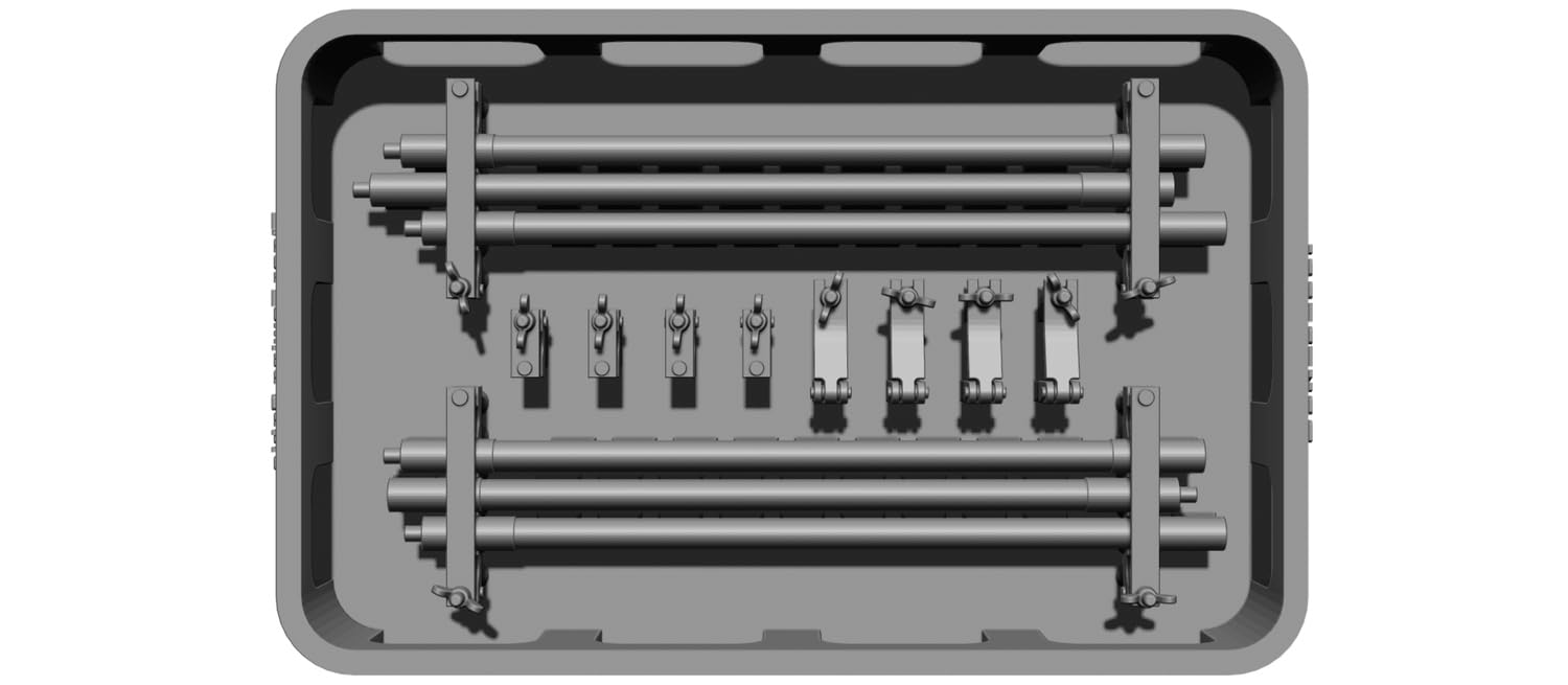 BSK Model 1/35 WWII German Tiger I Tank Tow Cable Set with Holder and Cleaning Rod